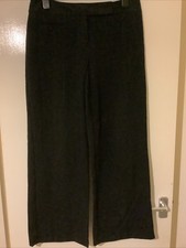 Ladies Black Baggy Trousers Size 14