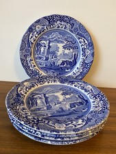 Spode Blue Italian 19cm Side Plate Multi Quantity England Classic Blue White