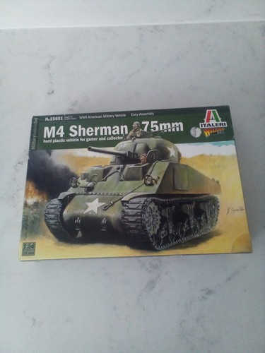 Italeri sherman tank - italeri, m4