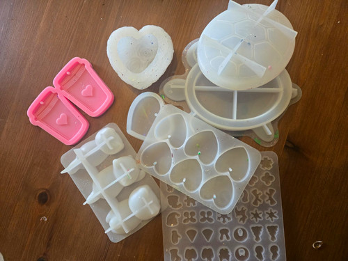Mixed clear silicone resin - mixed,