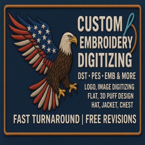 Custom embroidery digitizing - embroidery,