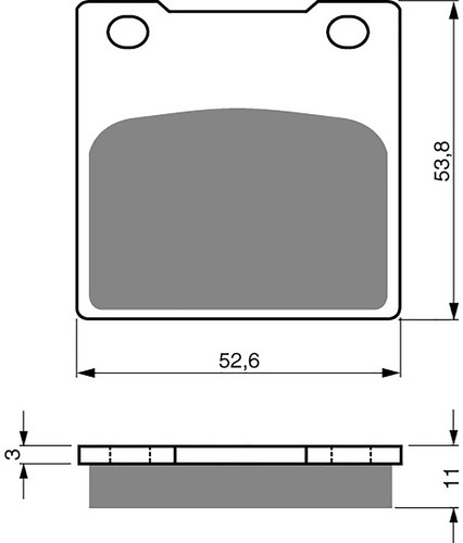 Brake disc pads - disc, rear