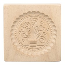 Wooden Cookie Mould 3.94" x
