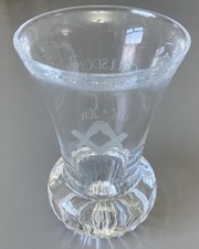 MASONIC FIRING GLASS.75th