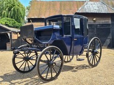 BROUGHAMS VINTAGE HORSE DRAWN  CARRIAGE CART STAGE COACH WEDDING FUNERAL 