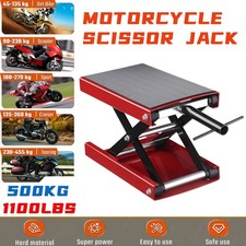 500KG Motorbike Motorcycle Table Bench Workshop Scissor Lift Jack Stand Paddock