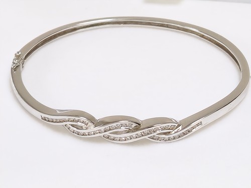 18ct white gold channel - gold,