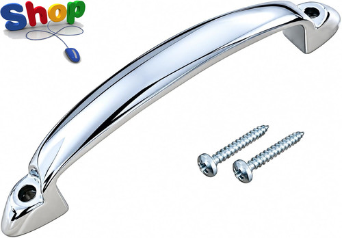 Chrome bow handle - chrome,