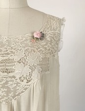 Vintage 1920s Gown Silk Lace