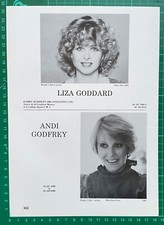 LIZA GODDARD Vintage 1984 Acting Agency Page : Bergerac, Woof!