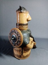 Vintage Studio Pottery Viking Female Figure Large Handmade Piece Signed