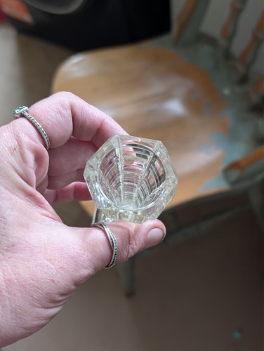 Vintage glass bud - glass, vase