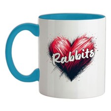 Love Heart Rabbits - Ceramic