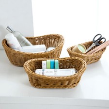 Small Wicker Bread Basket Roll