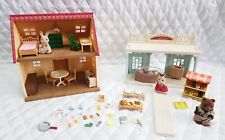 SYLVANIAN FAMILIES BUNDLE - CREAMY GELATO SHOP - DONUT STAND - FOOD - HOUSE