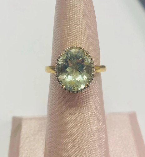 Aquamarine 14k gold - gold, vintage