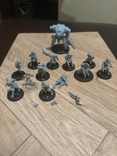 Mutant Chronicles Mishima Army. Meka and Infantry Squad. Miniatures. Wargaming