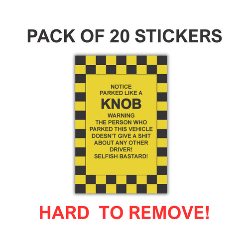 Parked like knob stickers - parked,