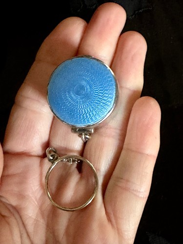 Antique sterling silver blue - antique,
