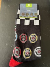 F1 Tyre Themed Socks