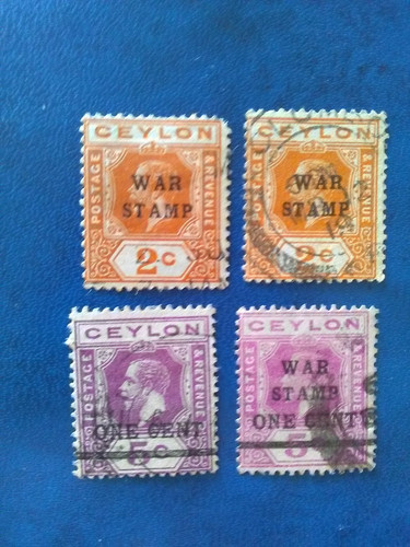 Ceylon used stamps - used, kgv