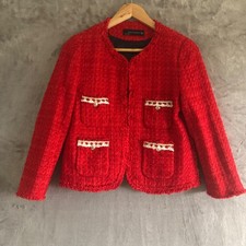 ZARA WOMAN Red Blazer Jacket M