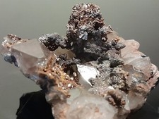 Smokey Quartz, Specularite, Siderite, Pyrite On Hematite, West Cumbria Minerals