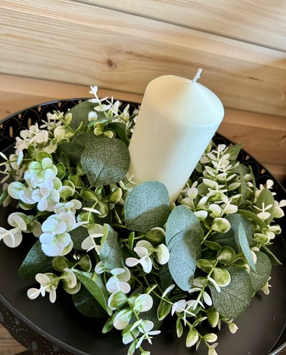 Candle wreath centrepiece hire - wreath,