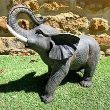 Grey Lucky Elephant Sculpture