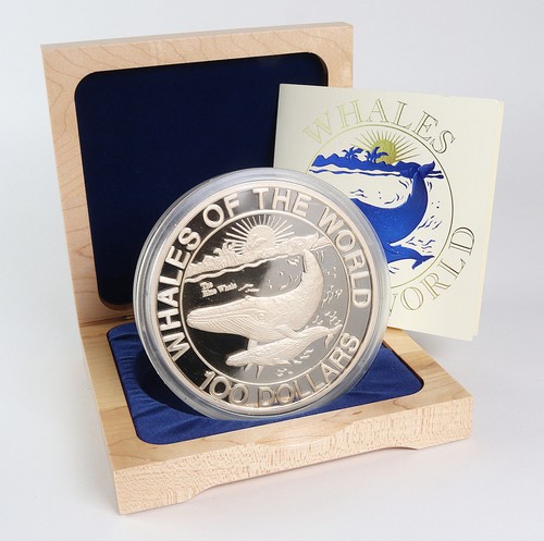 Rare 1993 bahamas 100 - 1993, whales