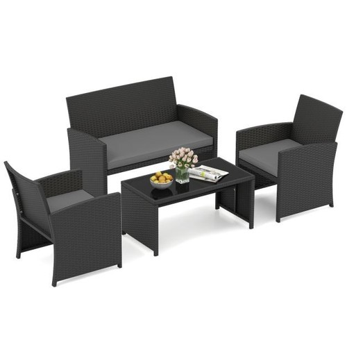 Costway piece patio - costway, rattan