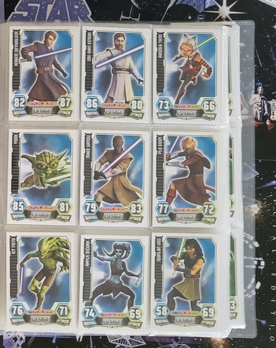 Topps star wars force attax - force,