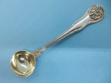 VICTORIAN Hallmarked Sterling SILVER SHELL & HUSK SALT Spoon. Lias London 1845