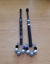 2 Wood Lace Bobbins. With