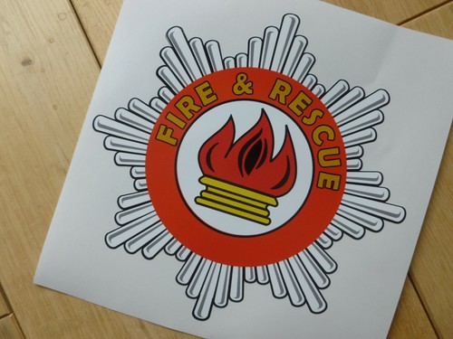 Fire rescue star badge self - &,