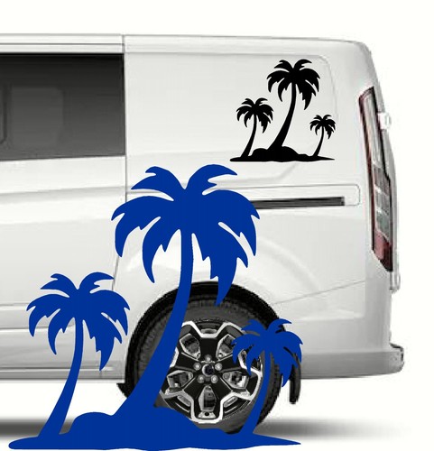 Three palms car decal sticker - three,