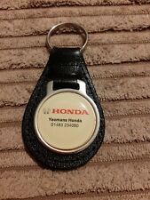 Vintage Honda Yeomans Car Keyring Keychain Collectable Leather 