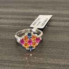 Sterling Silver Genuine Ruby