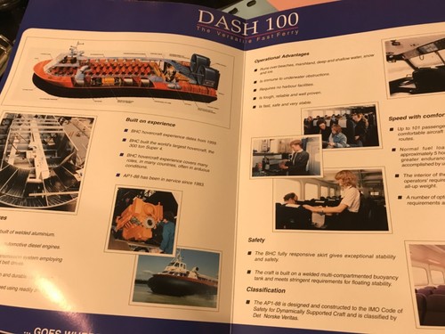 1986 hovercraft brochure ship