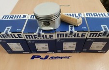 FORD PINTO SOHC PISTON SET(4) +0.5MM OVERSIZE MAHLE HIGH COMP INC RINGS & PINS