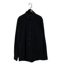 HUGO BOSS Black Extra Slim Fit Easy Iron Collared Elisha Dress Shirt - Size L