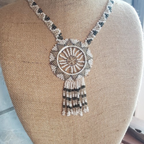 African zulu medalion - medalion, bead