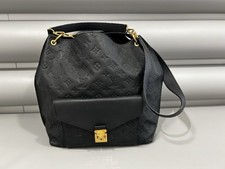 LOUIS VUITTON Empreinte Black Metis Hobo Bag Preloved In Good Condition