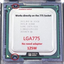 Intel Xeon X5450 3.0GHz quad-core processor compatible LGA775 ultra Q9550. Q9650