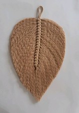 macrame wall hanging feather