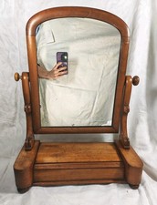 Antique Wooden Swing Mirror