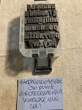36 POINT S&B GROTESQUE 9 COMPLETE A-Z LOWERCASE MINI SET LETTERPRESS PRINT TYPE