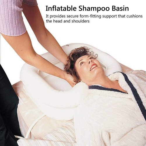 White inflatable shampoo basin - shampoo,