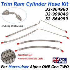 Trim Tilt Hydraulic Ram Cylinder Hose Kit 32-864960 For Mercruiser Alpha 1 Gen 2
