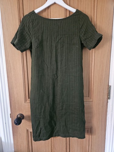 Next linen viscose dark green